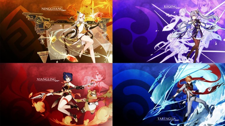 Коллаж Геншин Импакт