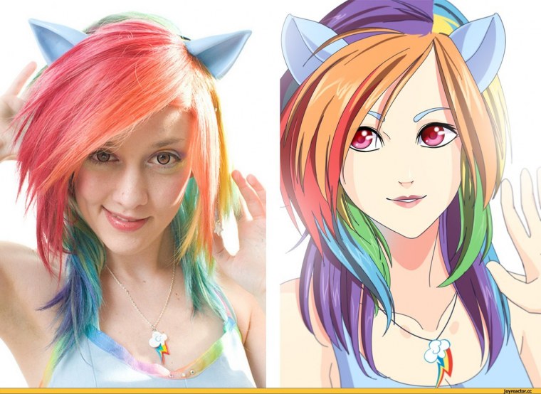 Аниме прически в реальности