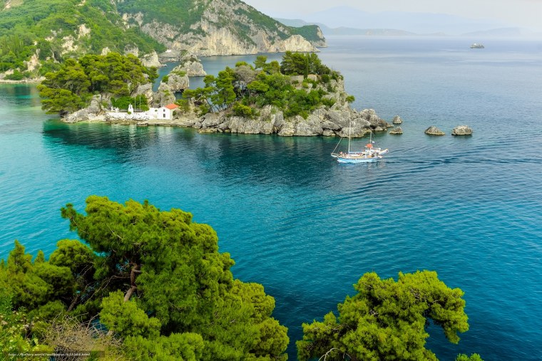 Греция Корфу пейзаж