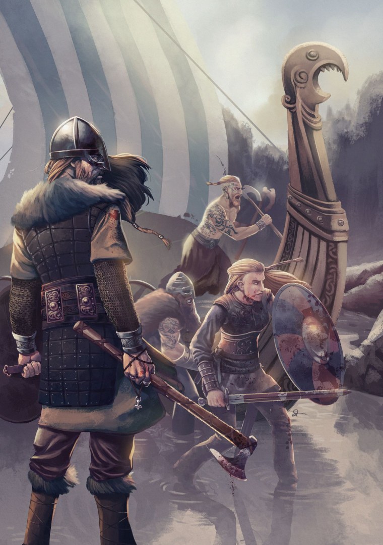 Скандинавия Викинги битвы