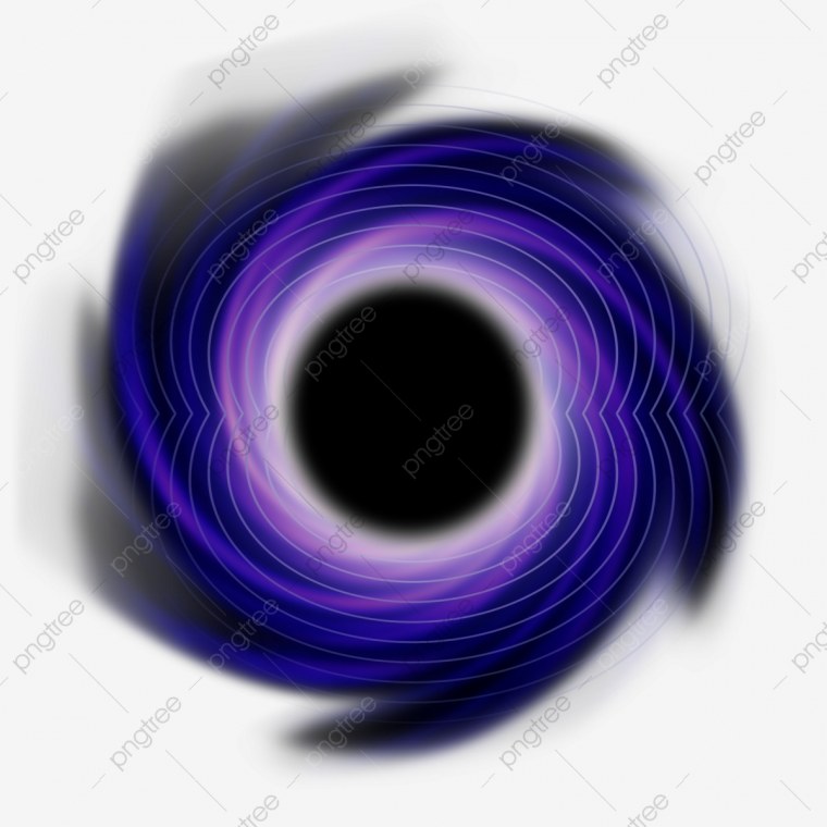 Черная дыра на белом фоне