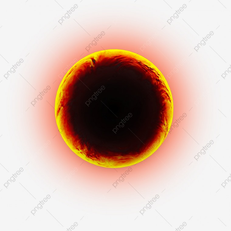 Круглая черная дыра без фона