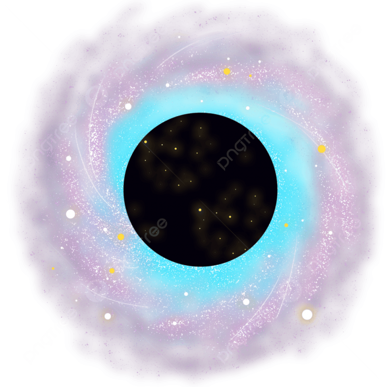 Черная дыра на белом фоне