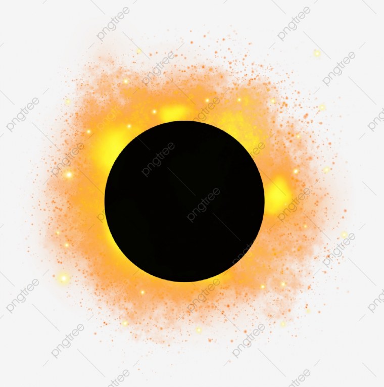Черная дыра на прозрачном фоне