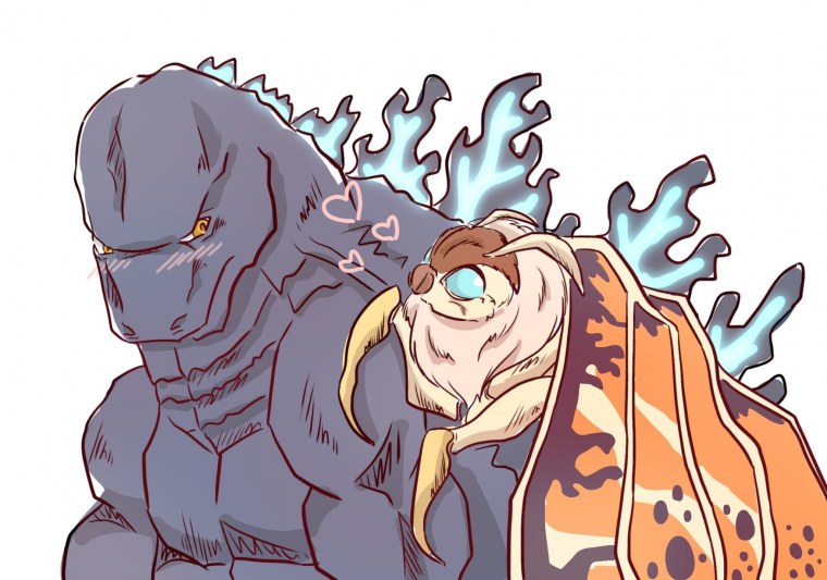 Годзилла и Мотра люди