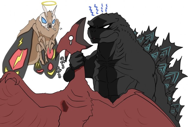 Годзилла и Мотра любовь