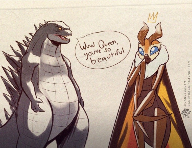 Годзилла и Мотра свадьба