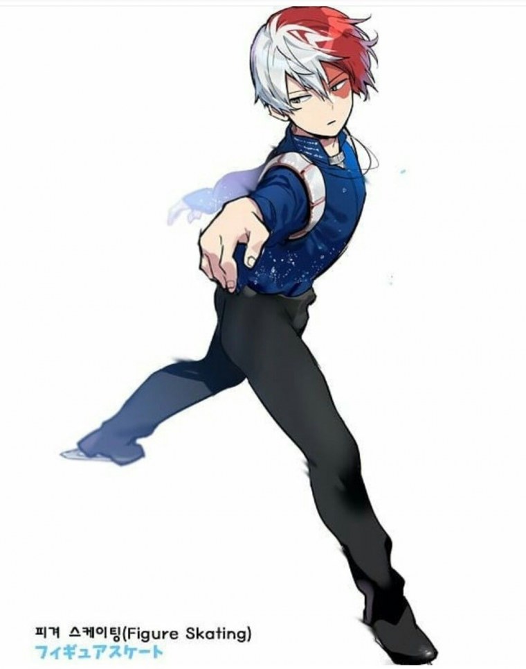 Тодороки и Мидория в костюмах