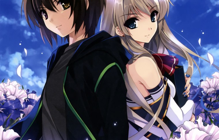 Аниме Boku to Kanojo ni Furu Yoru