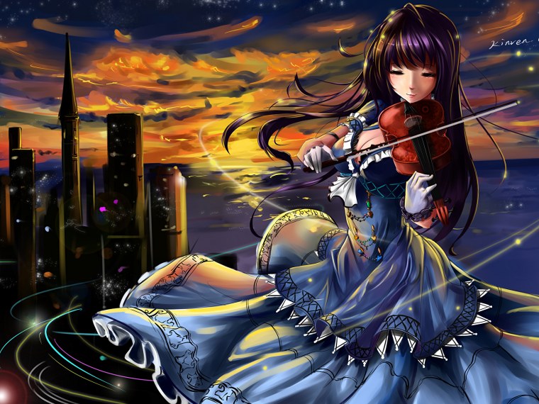 Скрипачка аниме