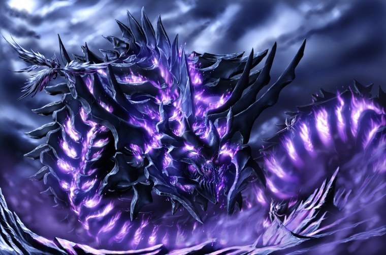 Драгон демон фиолетовый