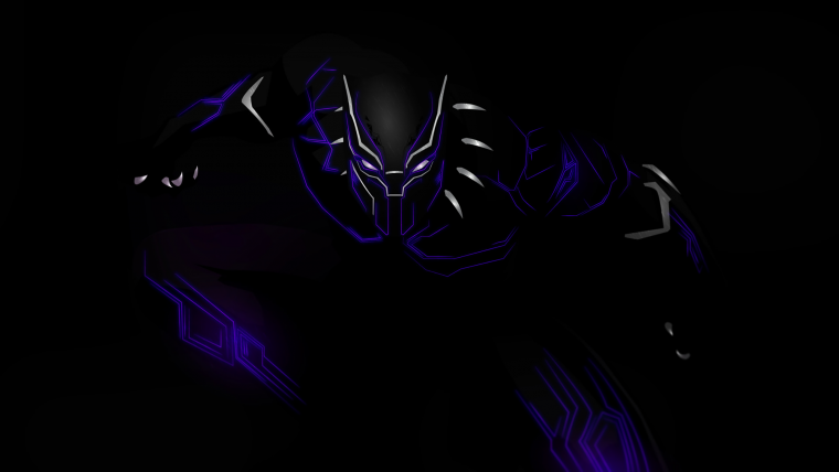 Черная пантера Марвел 1920 1080