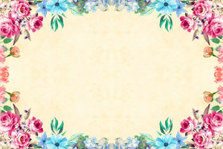 Подложка с цветами