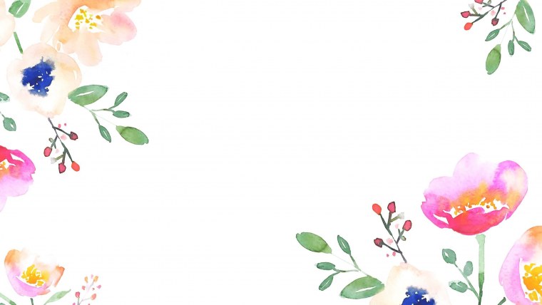 Фон цветы акварель