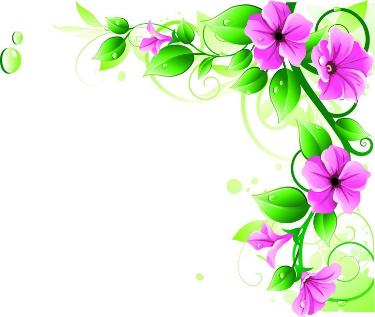 Цветочки в углу