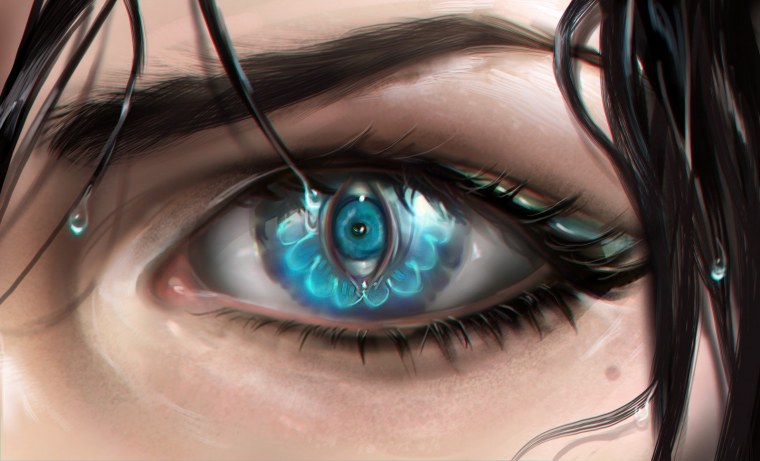 Необычные глаза аниме