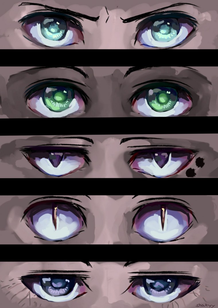 Глаза из аниме