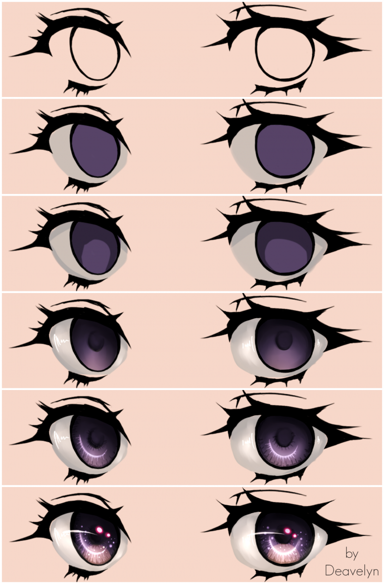 Аниме глаза референс