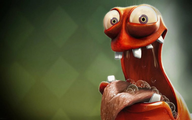 Смешной червяк