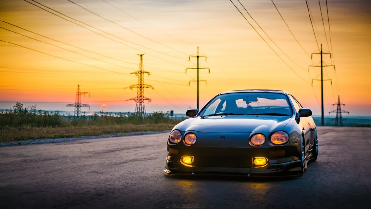 Тойота Супра а80 зеленая