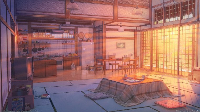 Фон гача лайф дом комната аниме