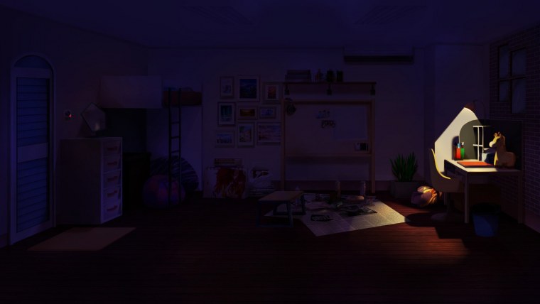 Ночной свет в комнате