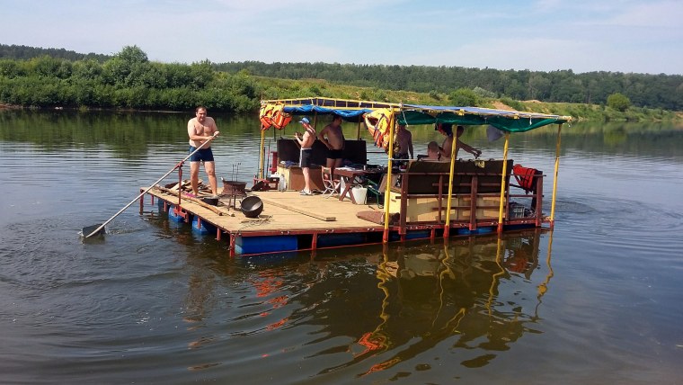 Груженая баржа