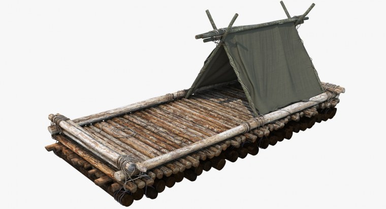 Плот из дерева