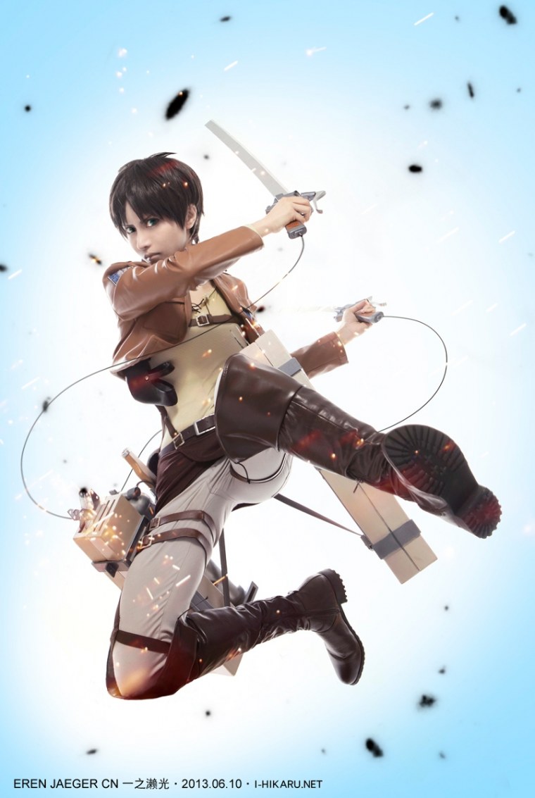 Man bun Эрен Йегер