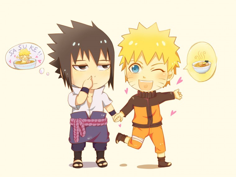 Саске и Наруто аниме Наруто Чиби