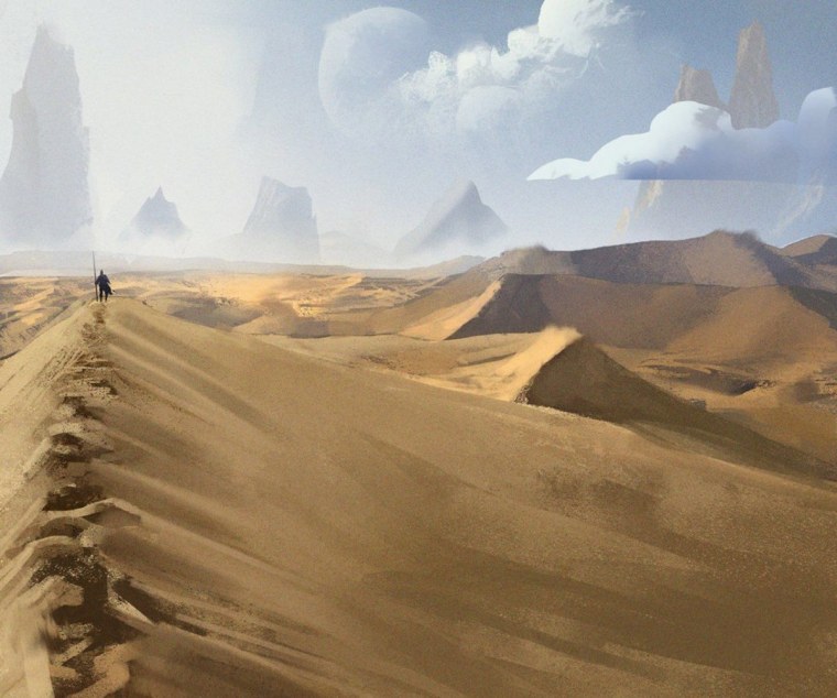 Пейзаж пустоши концепт арт