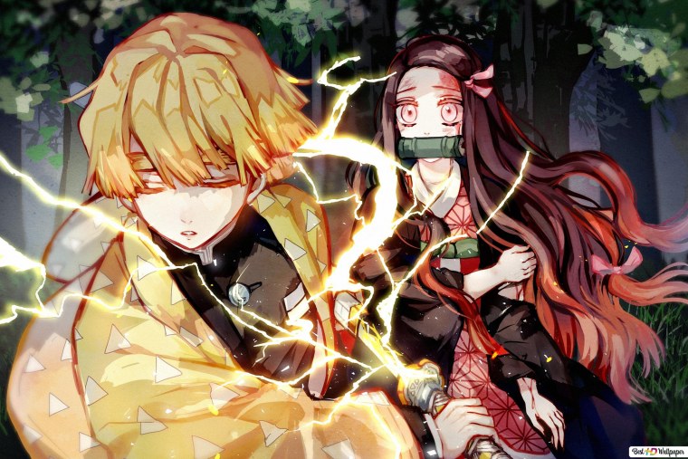 Zenitsu Agatsuma Demon Slayer Kimetsu no Yaiba аниме