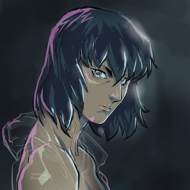 Мотоко Кусанаги призрак в доспехах 2002