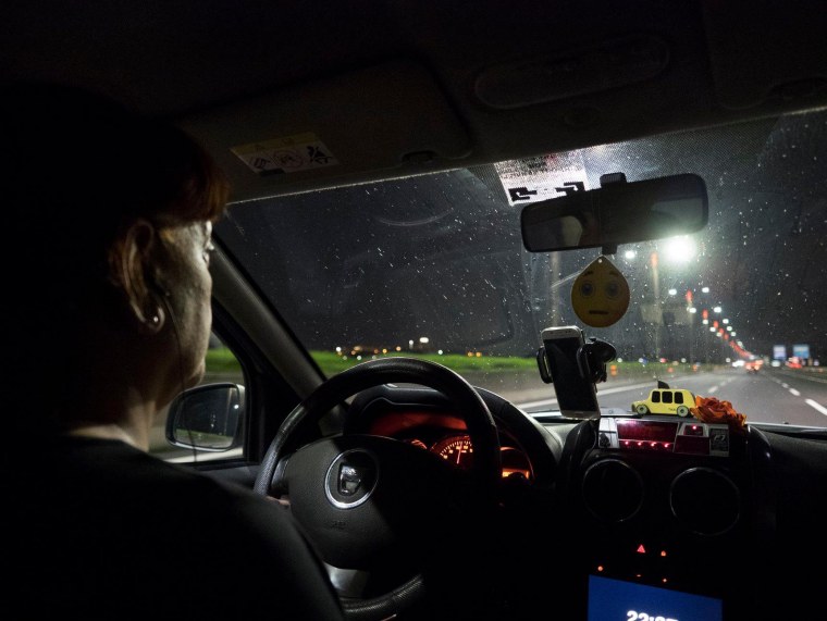 Такси ночью