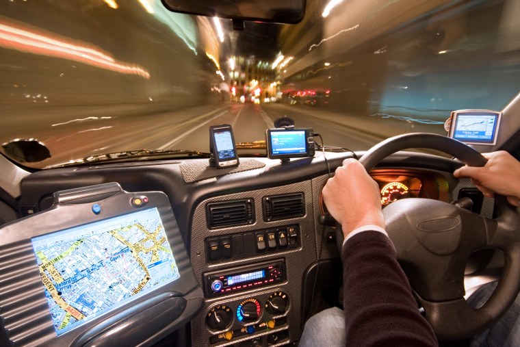 Такси изнутри