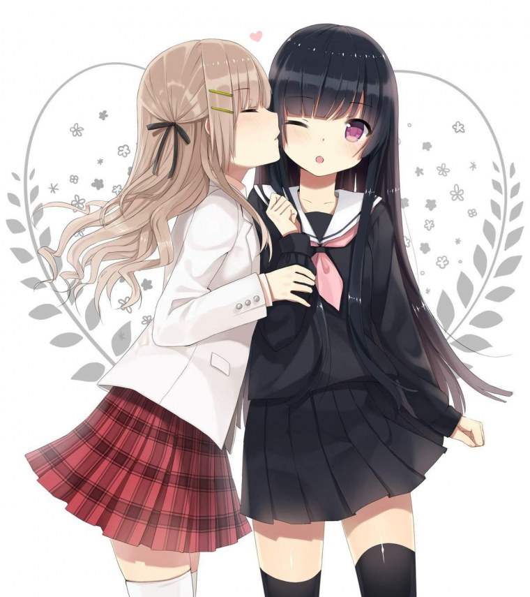 Аниме подружки арт