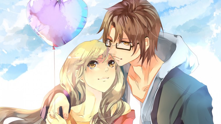 Парень и девушка арт