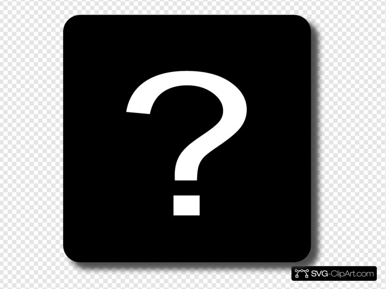 Знак вопроса на черном фоне