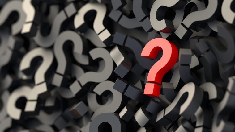 Много знаков вопроса