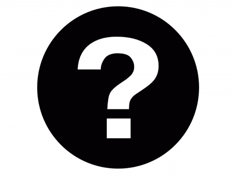 Знак вопроса на темном фоне