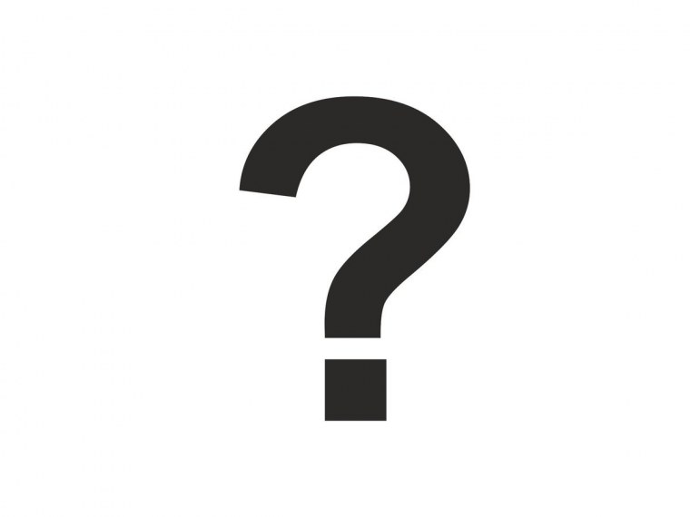 Вопросительный знак на белом фоне