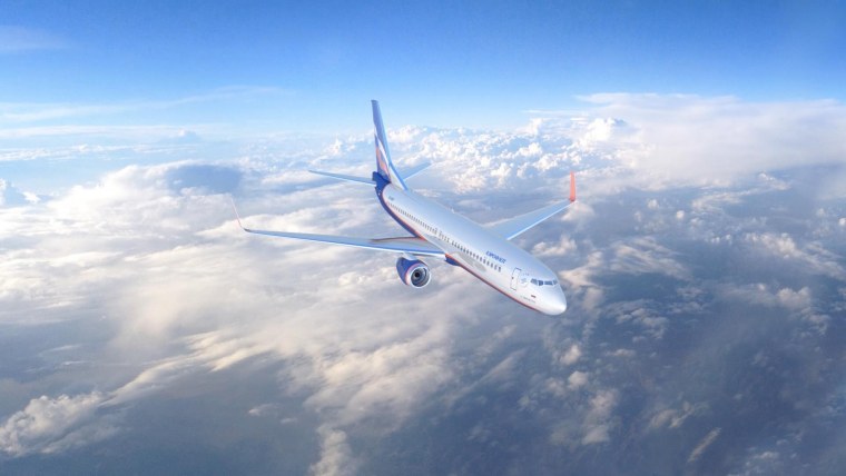 Самолет ночью