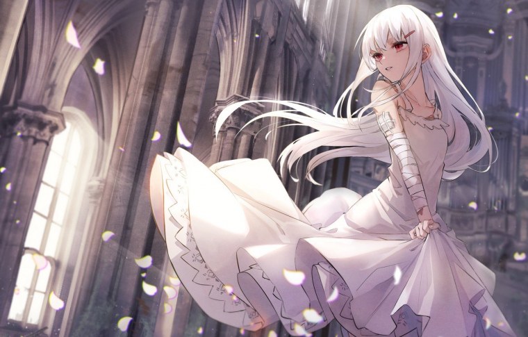 Аниме беловолосая принцесса