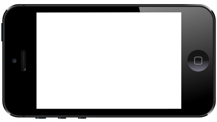 Смартфон на прозрачном фоне