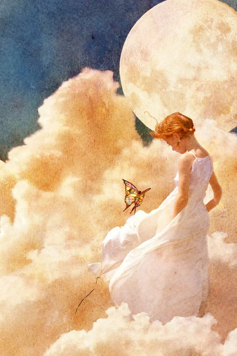 Мечтательная девушка арт