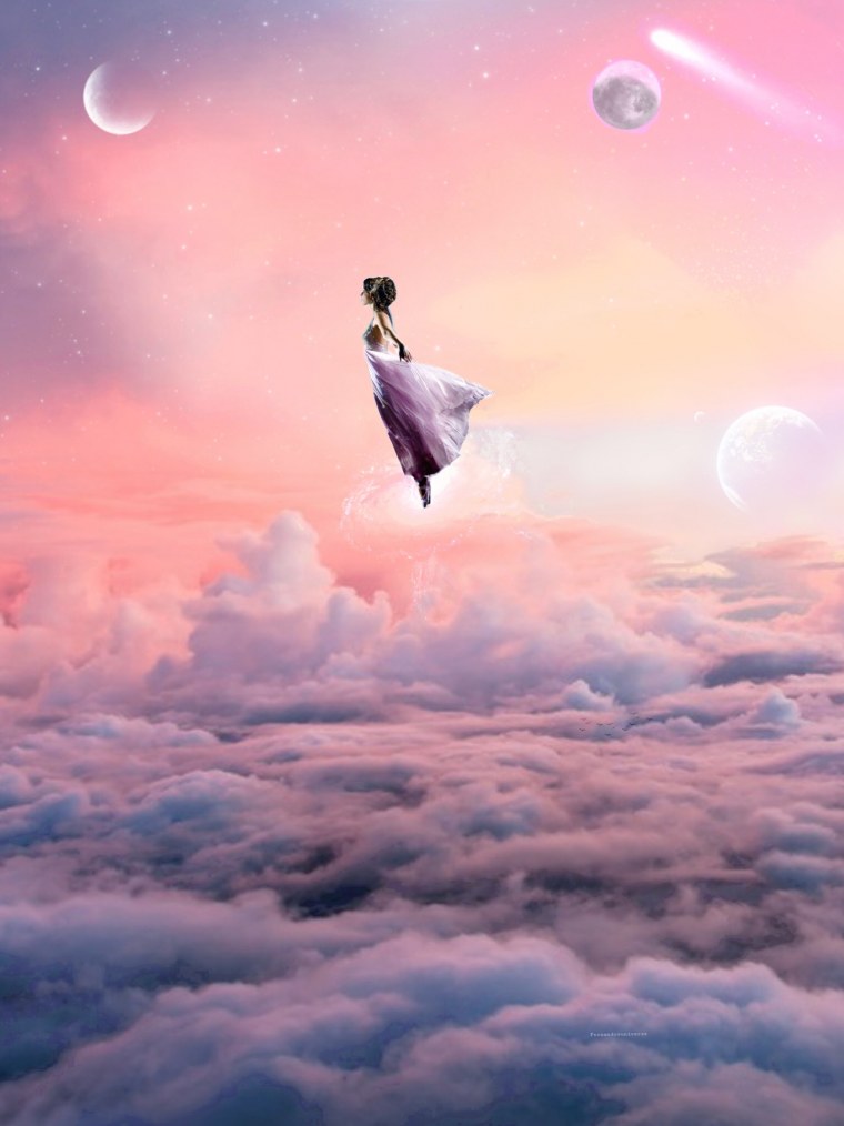 Девушка на облачке