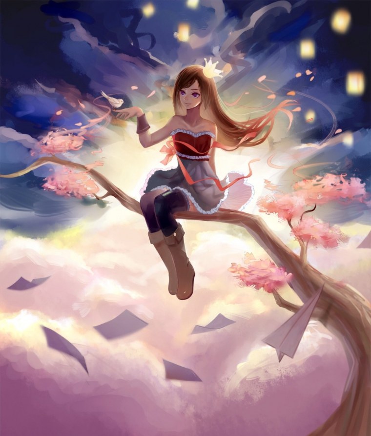 Женщина в белом платье