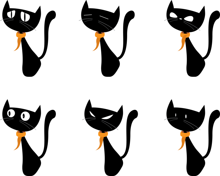 Силуэты домашних животных для детей