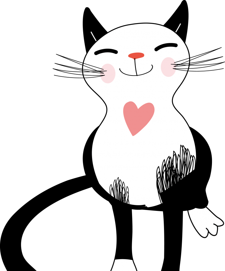 Кот в векторной графике