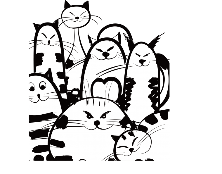 Векторное изображение котика